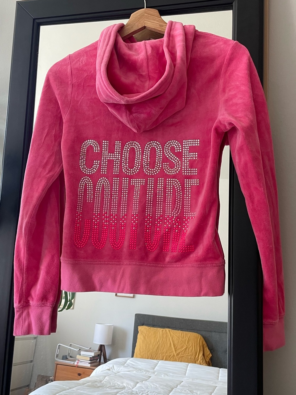 Pink Juicy Couture Velour Hoodie Sweater